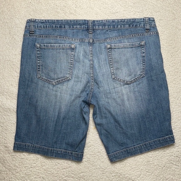 Mossino Supply Co Jeans Shorts Soft denim Size 17 Fit 6 Bermuda comfy - Picture 5 of 6